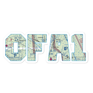 Ott's Landing Airport (0FA1) VFR Sectional Sticker