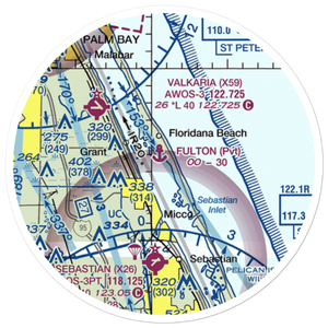 Fulton Seaplane Base (0FD6) VFR Sectional Sticker (20 mile)