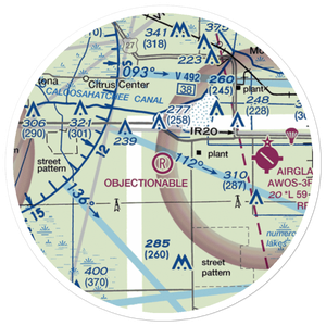 Harper's Fly-In Ranch Airport (0FL0) VFR Sectional Sticker (20 mile)