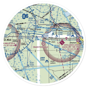 Harper's Fly-In Ranch Airport (0FL0) VFR Sectional Sticker (30 mile)
