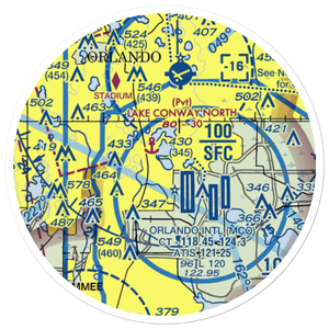 Lake Conway South Seaplane Base (0FL5) VFR Sectional Sticker (20 mile)