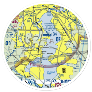 Gary Gale Seaplane Base (0FL8) VFR Sectional Sticker (20 mile)