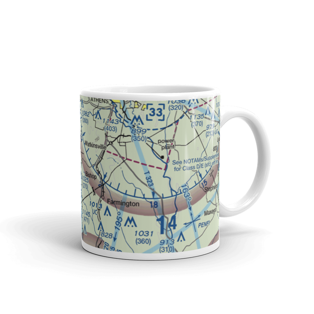 Paradise Falls Airport (0GA4) VFR Sectional  Mug 