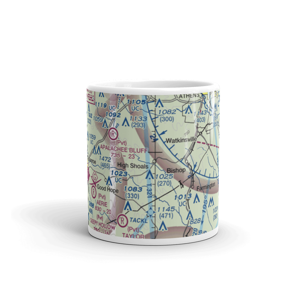 Paradise Falls Airport (0GA4) VFR Sectional  Mug 