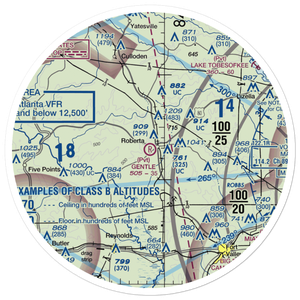 Roberta Industrial Park Airport (0GA9) VFR Sectional Sticker (30 mile)
