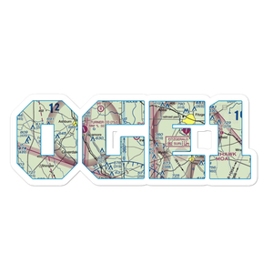 Crystal Lake Airpark (0GE1) VFR Sectional Sticker