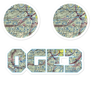 Lookout Mountain Airport (0GE3) VFR Sectional Sticker Pack