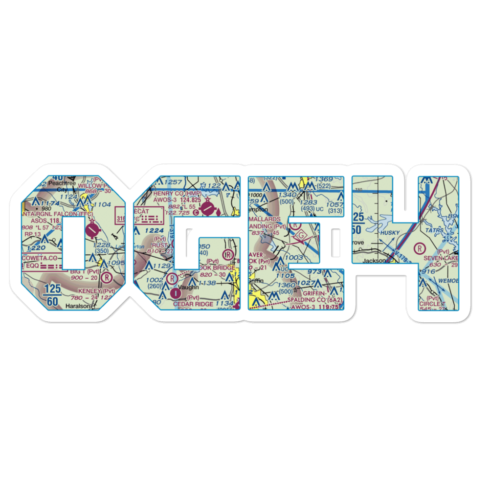 Pecan Patch Airstrip (0GE4) VFR Sectional Sticker 
