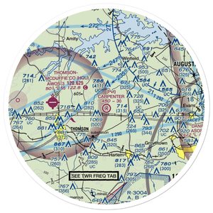 Carpenter Airport (0GE7) VFR Sectional Sticker (30 mile)