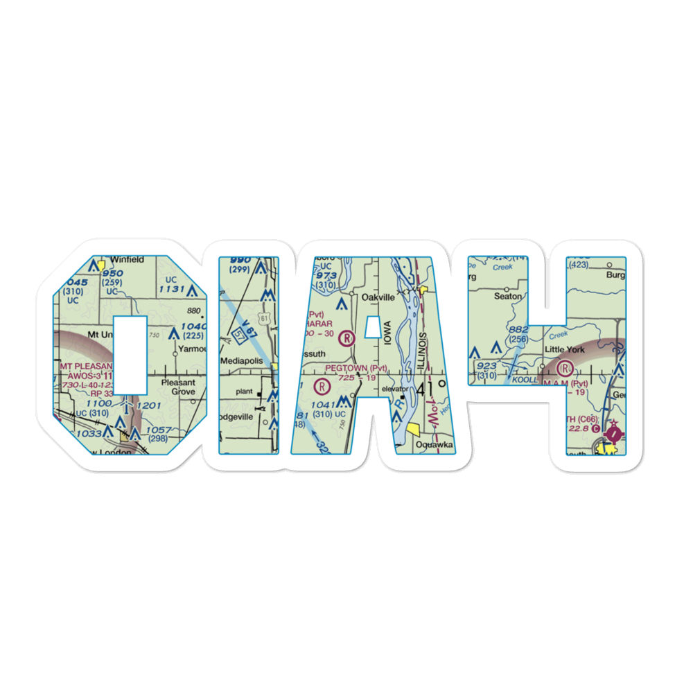 Sharar Field (0IA4) VFR Sectional Sticker 