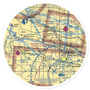 Ziggy's Airport (0ID1) VFR Sectional Sticker (30 mile)