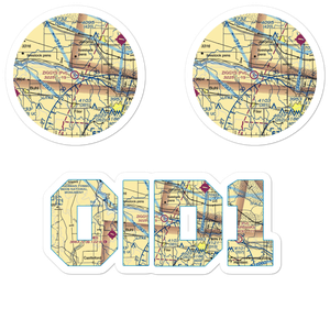 Ziggy's Airport (0ID1) VFR Sectional Sticker Pack