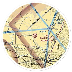 Black Butte Ranch Airport (0ID4) VFR Sectional Sticker (20 mile)
