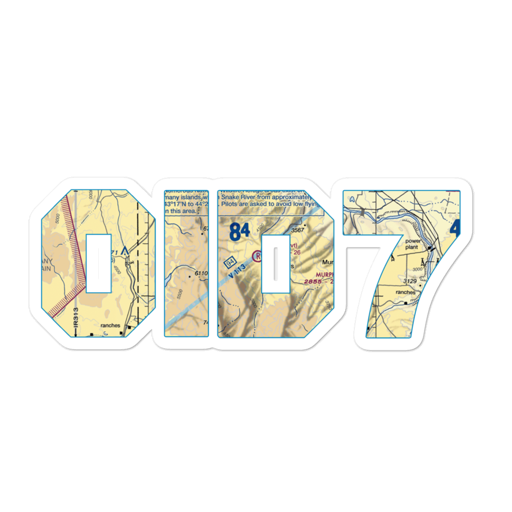 Z X Ranch Airport (0ID7) VFR Sectional Sticker 