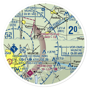 Chuck's Airport (0II0) VFR Sectional Sticker (20 mile)
