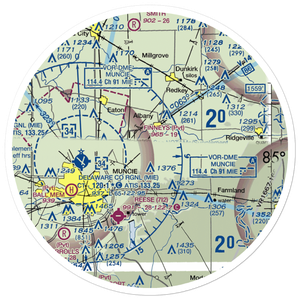 Chuck's Airport (0II0) VFR Sectional Sticker (30 mile)