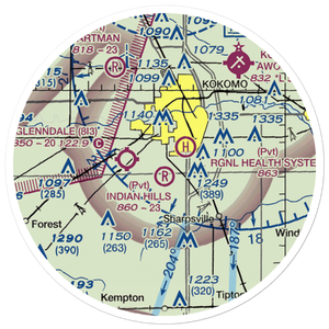 Unsicker Airport (0II1) VFR Sectional Sticker (20 mile)