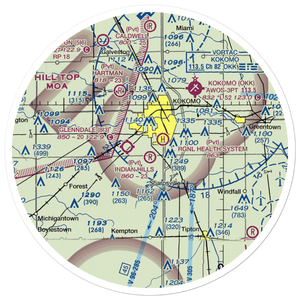 Unsicker Airport (0II1) VFR Sectional Sticker (30 mile)