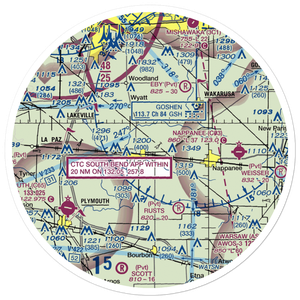Creighton Airport (0II2) VFR Sectional Sticker (30 mile)