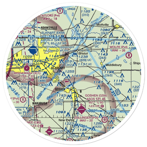 Kropf Airport (0II6) VFR Sectional Sticker (30 mile)