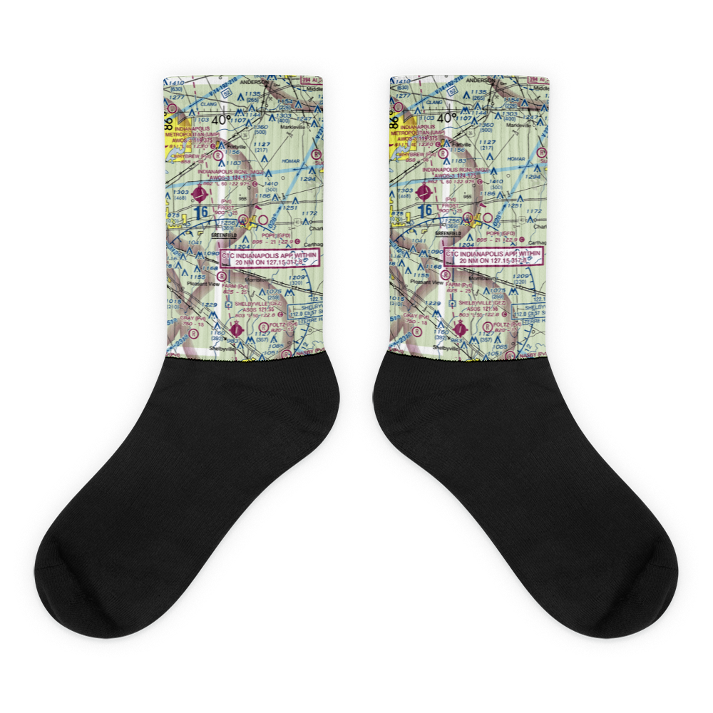 Frost Field (0II7) VFR Sectional Socks 