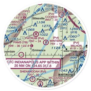 Winters Airport (0II9) VFR Sectional Sticker (20 mile)