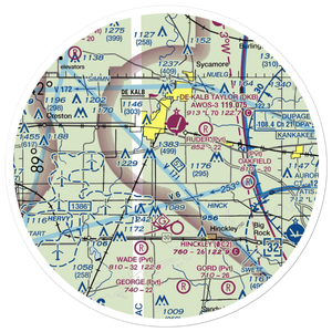 Walter Airport (0IL8) VFR Sectional Sticker (30 mile)