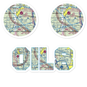 Walter Airport (0IL8) VFR Sectional Sticker Pack