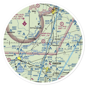 Snider Field (0IN1) VFR Sectional Sticker (30 mile)