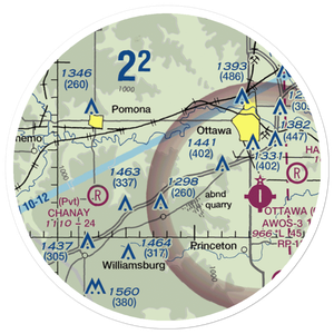 Camp Chippewa Airport (0KS3) VFR Sectional Sticker (20 mile)