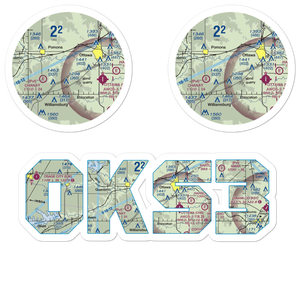 Camp Chippewa Airport (0KS3) VFR Sectional Sticker Pack