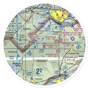 Norris Airport (0KS4) VFR Sectional Sticker (30 mile)
