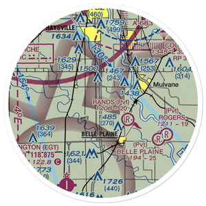 Kendrigan Airport (0KS6) VFR Sectional Sticker (20 mile)