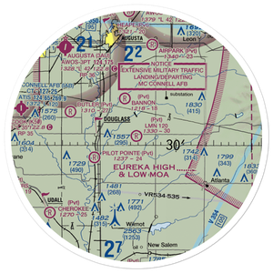 Lmn 120 Airport (0KS9) VFR Sectional Sticker (30 mile)