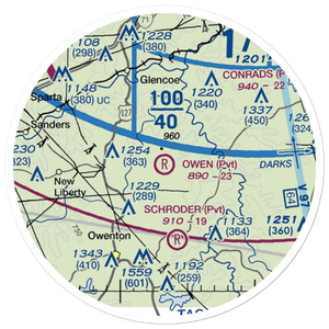 Owen Air Park (0KY0) VFR Sectional Sticker (20 mile)