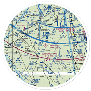 Owen Air Park (0KY0) VFR Sectional Sticker (30 mile)