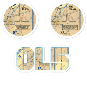 Goldfield Airport (NV50) VFR Sectional Sticker Pack
