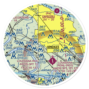 Double H Ranch Airport (0LA1) VFR Sectional Sticker (20 mile)