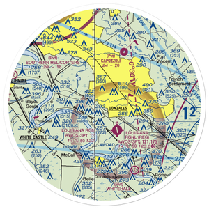 Double H Ranch Airport (0LA1) VFR Sectional Sticker (30 mile)