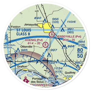 Koenig Airport (0LL3) VFR Sectional Sticker (20 mile)