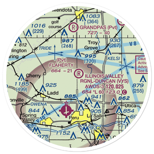 Flaherty Field (0LL4) VFR Sectional Sticker (20 mile)
