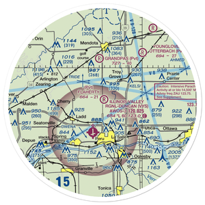 Flaherty Field (0LL4) VFR Sectional Sticker (30 mile)