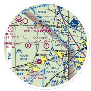 Gord Airport (0LL6) VFR Sectional Sticker (20 mile)