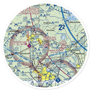 Theriot Field (0LS0) VFR Sectional Sticker (30 mile)