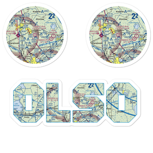 Theriot Field (0LS0) VFR Sectional Sticker Pack