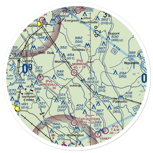 Dufour Airport (0LS6) VFR Sectional Sticker (30 mile)