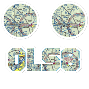 Lonesome Dove Airfield (0LS8) VFR Sectional Sticker Pack