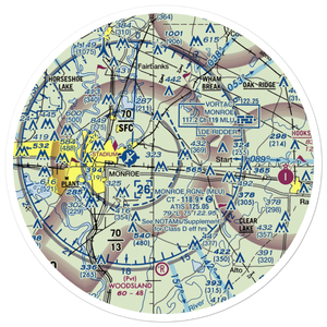 Huenefeld Airport (0LS9) VFR Sectional Sticker (30 mile)