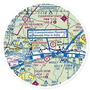 Walters Airport (0MD6) VFR Sectional Sticker (20 mile)