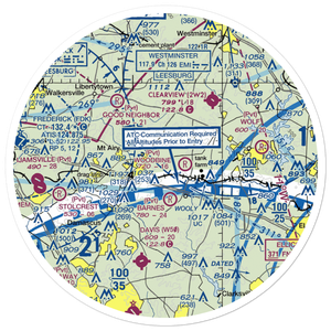 Walters Airport (0MD6) VFR Sectional Sticker (30 mile)